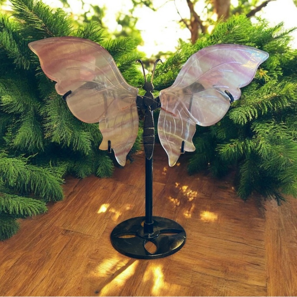 Pink Fluorite with yellow layers